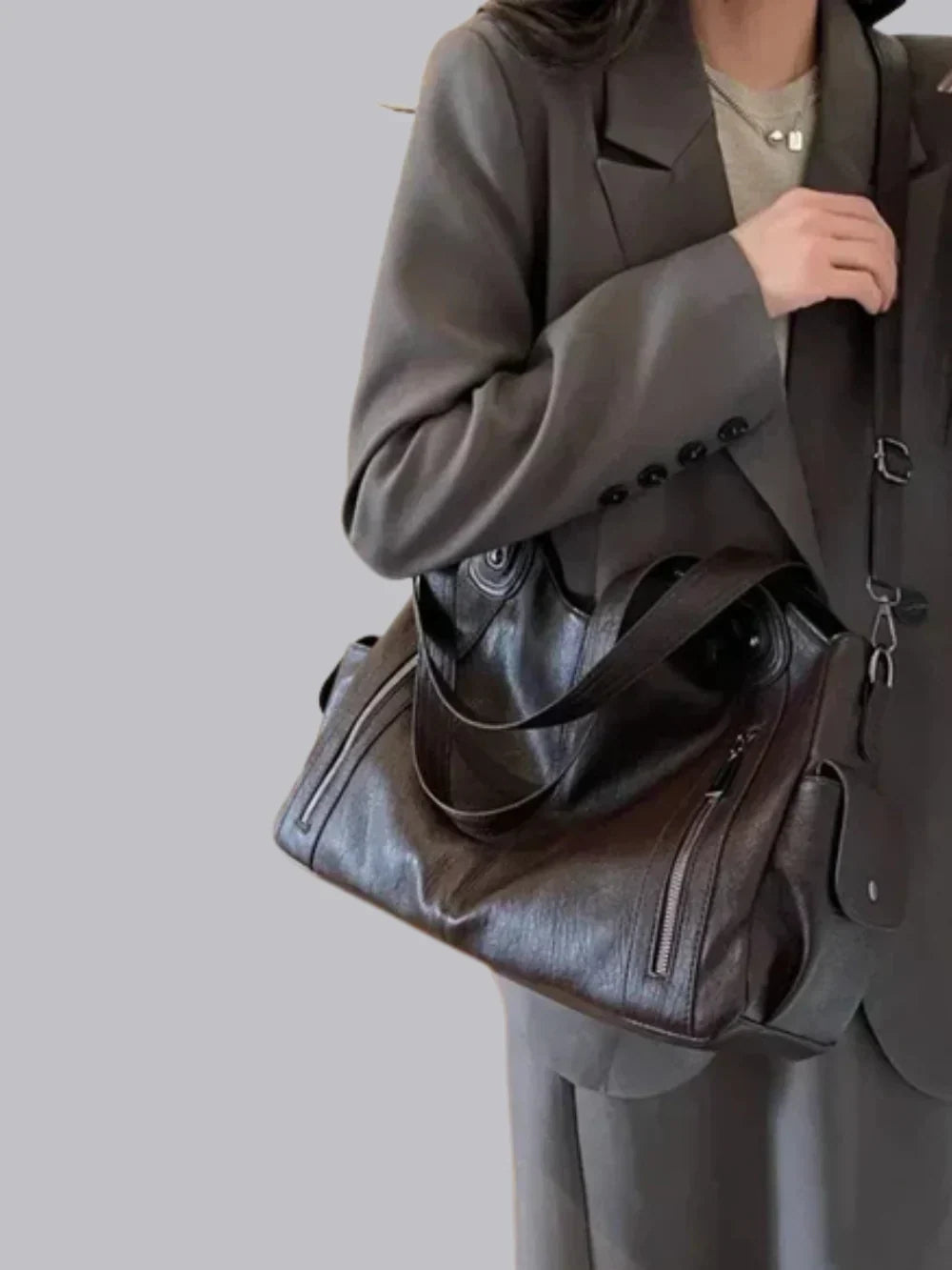 Asha Elegant and Practical Shoulder Bag, view 9 - Elena Harper