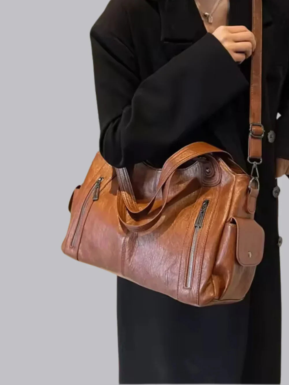 Asha Elegant and Practical Shoulder Bag, view 6 - Elena Harper