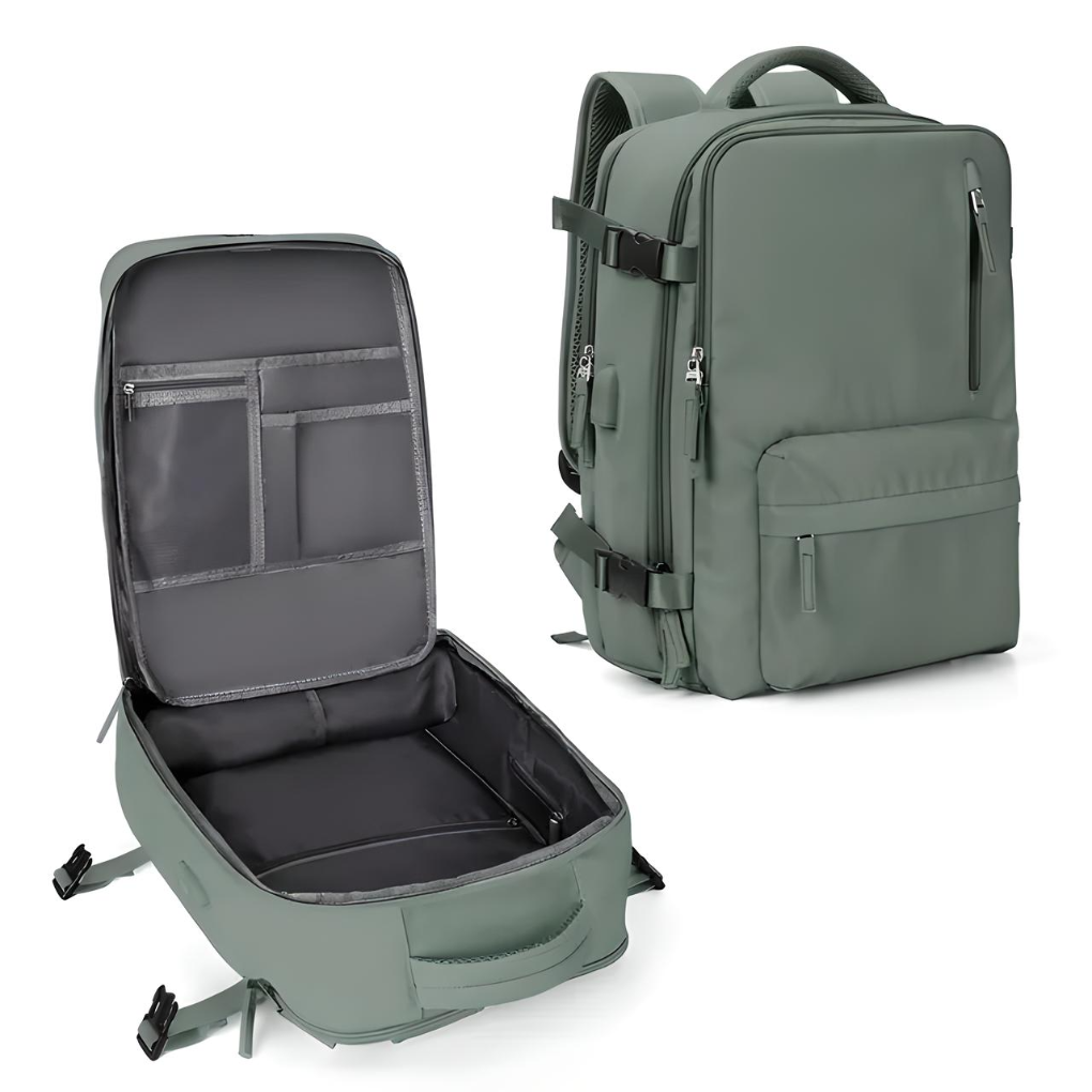 Explorer Expandable Carry-On Backpack, view 5 - Elena Harper