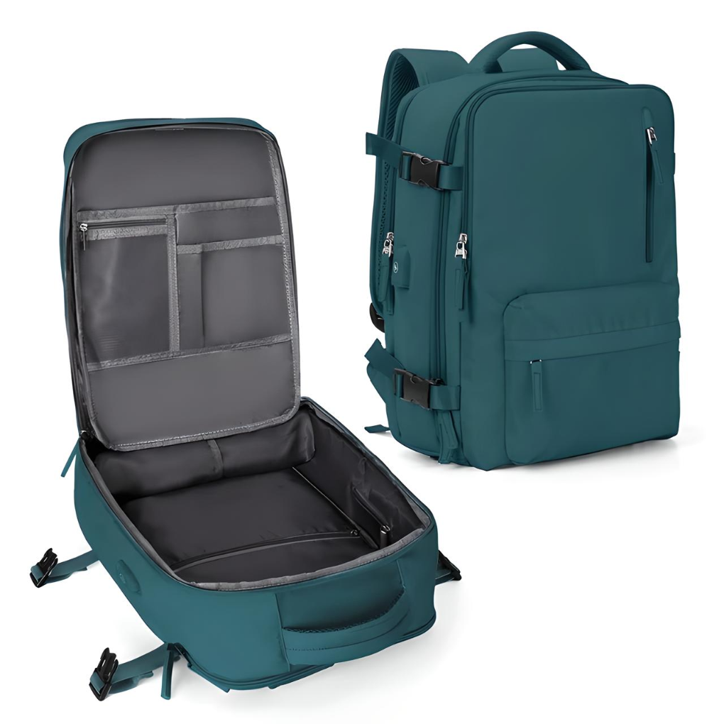 Explorer Expandable Carry-On Backpack, view 4 - Elena Harper