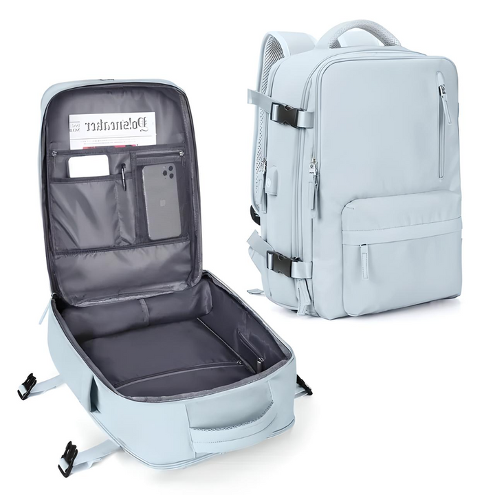 Explorer Expandable Carry-On Backpack, view 2 - Elena Harper
