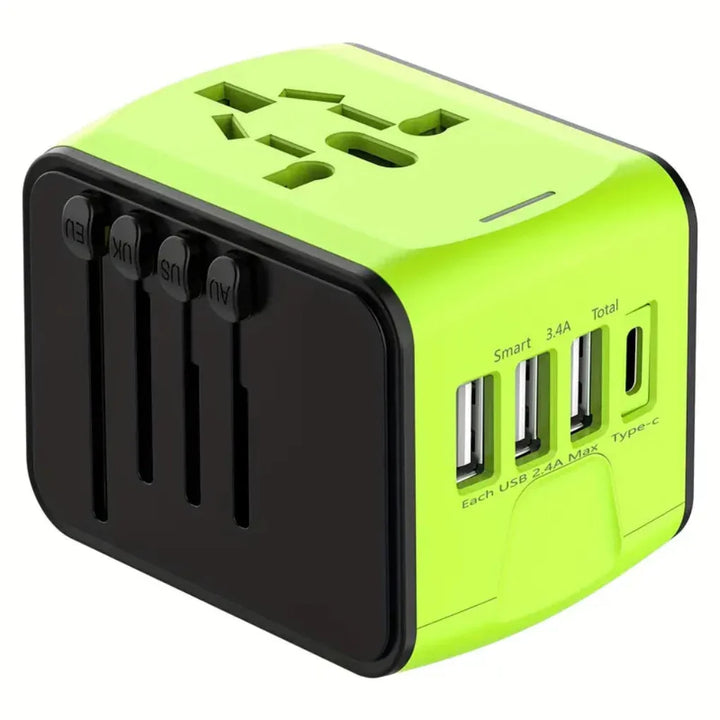 International Travel Plug Adapter Compact, Safe & Fast Charging for Global Use