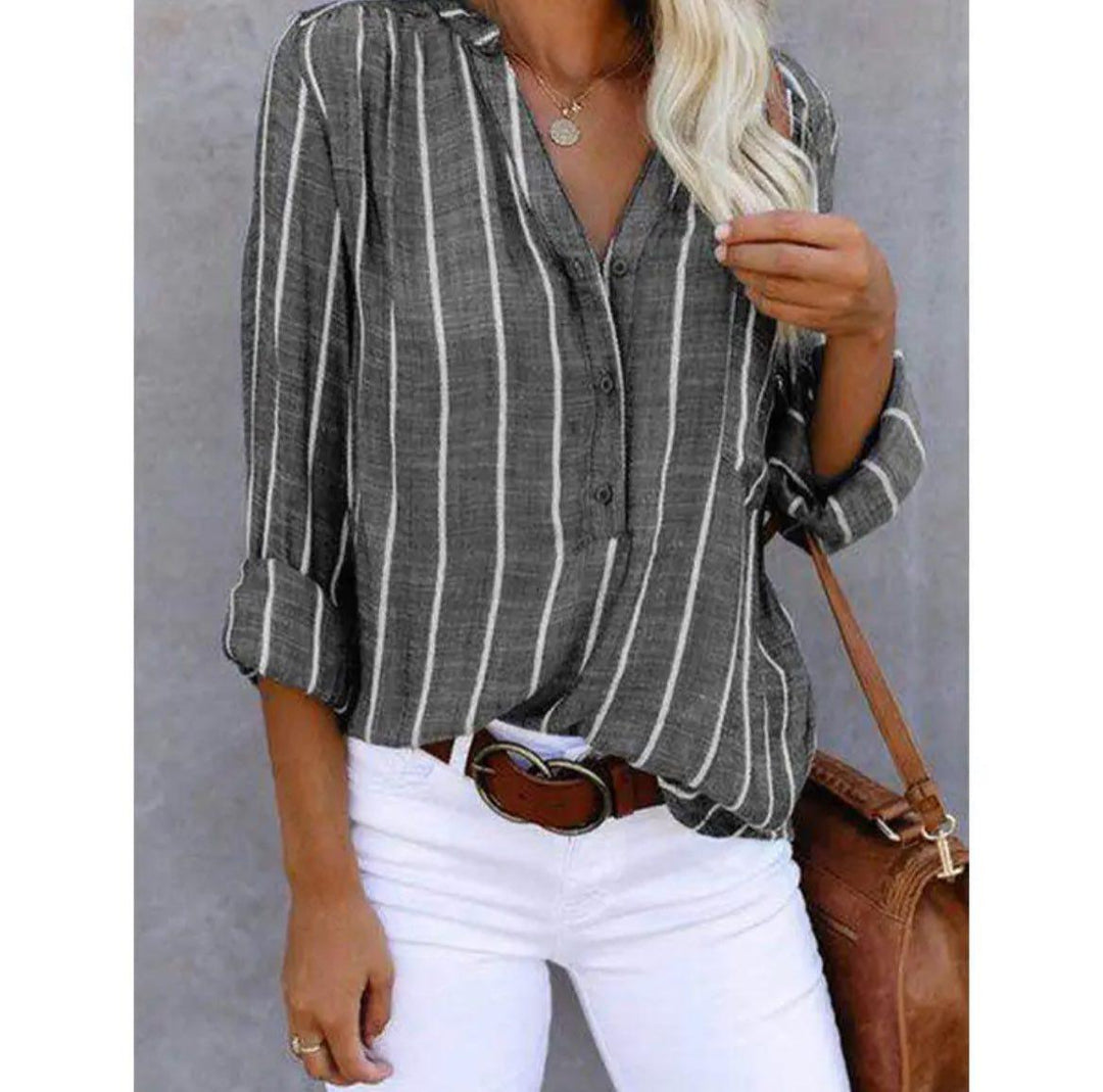 Natascha | Women's Autumn Striped Casual Blouse