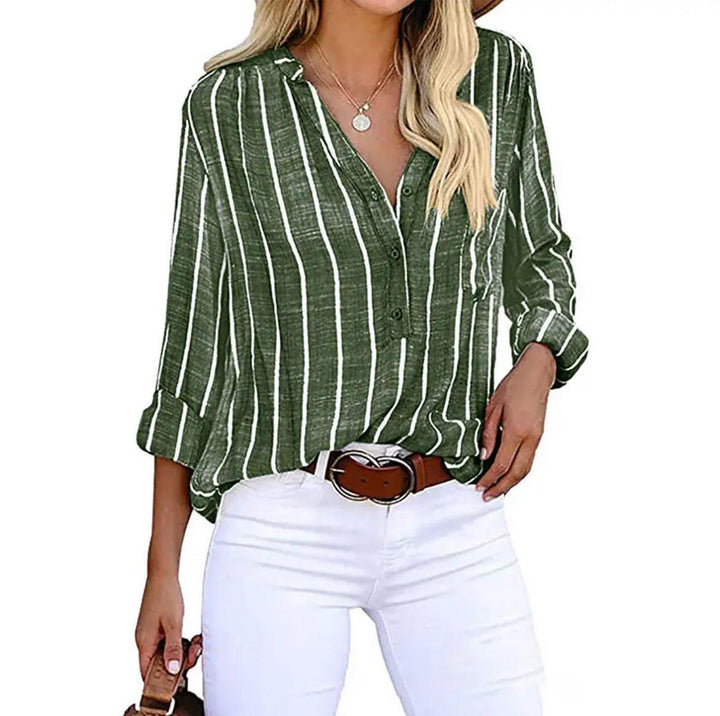 Natascha | Women's Autumn Striped Casual Blouse