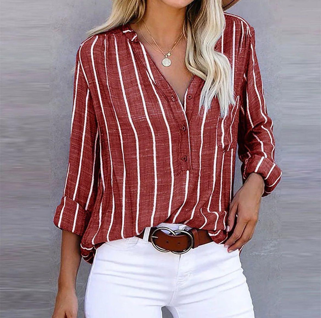 Natascha | Women's Autumn Striped Casual Blouse