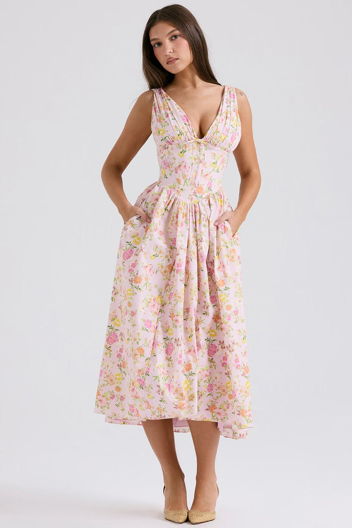 Gabriella Elegant Summer Dress - Elena Harper
