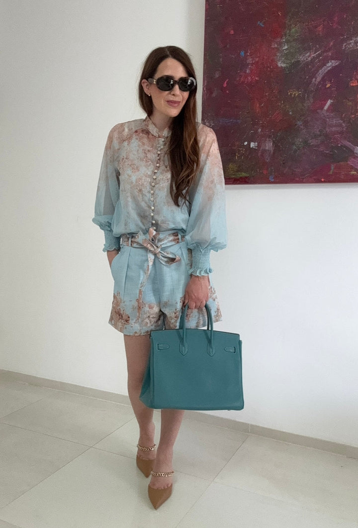 Colleen trendy two-piece set for summer, view 3 - Elena Harper