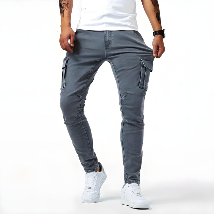 Tim | Men's Trendy Cargo Pants with Multiple Pockets and Slim Fit