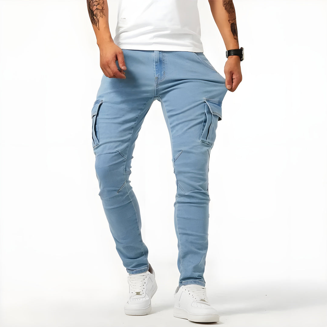 Tim | Men's Trendy Cargo Pants with Multiple Pockets and Slim Fit