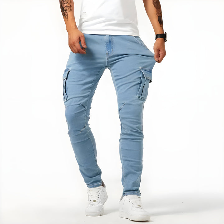 Tim | Men's Trendy Cargo Pants with Multiple Pockets and Slim Fit