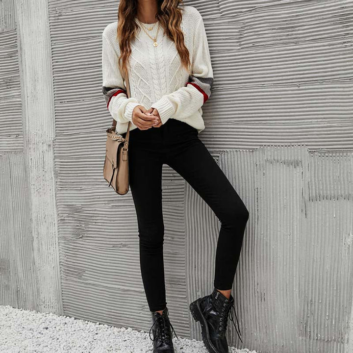 Casual Pull in Twisted Knit