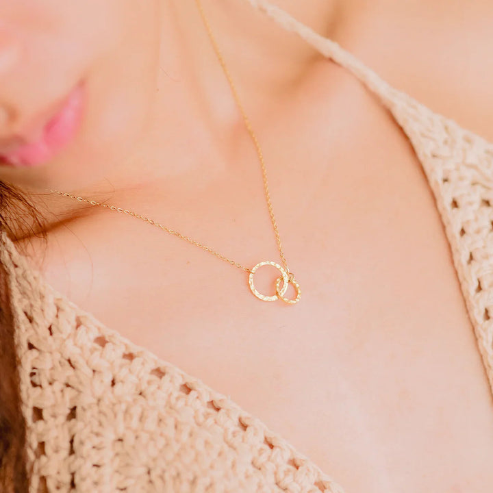 Isabelle Stylish Hoop Necklace, view 5 - Elena Harper