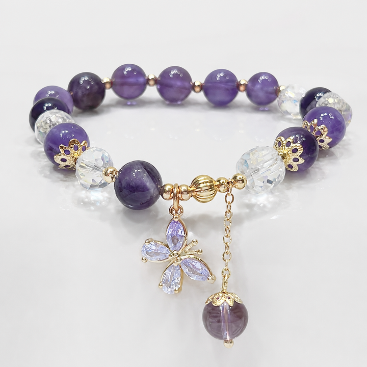 Aura Healing Amethyst Bracelet, view 2 - Elena Harper