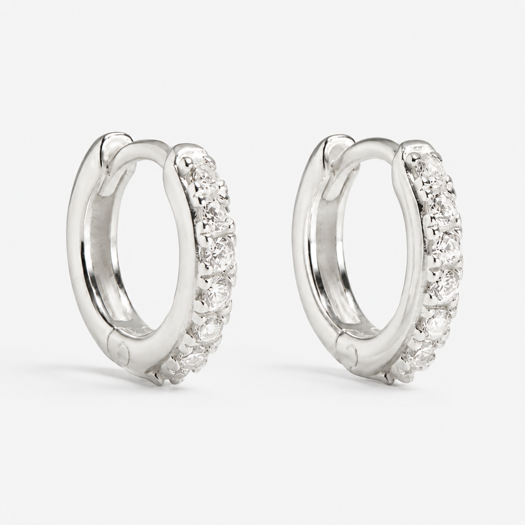 Cleo Micro-Pavé-Huggies with Sparkling Design - Elena Harper