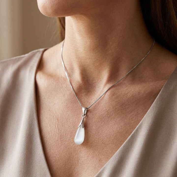 Adele Stylish Pendant Made of Moonstone - Elena Harper