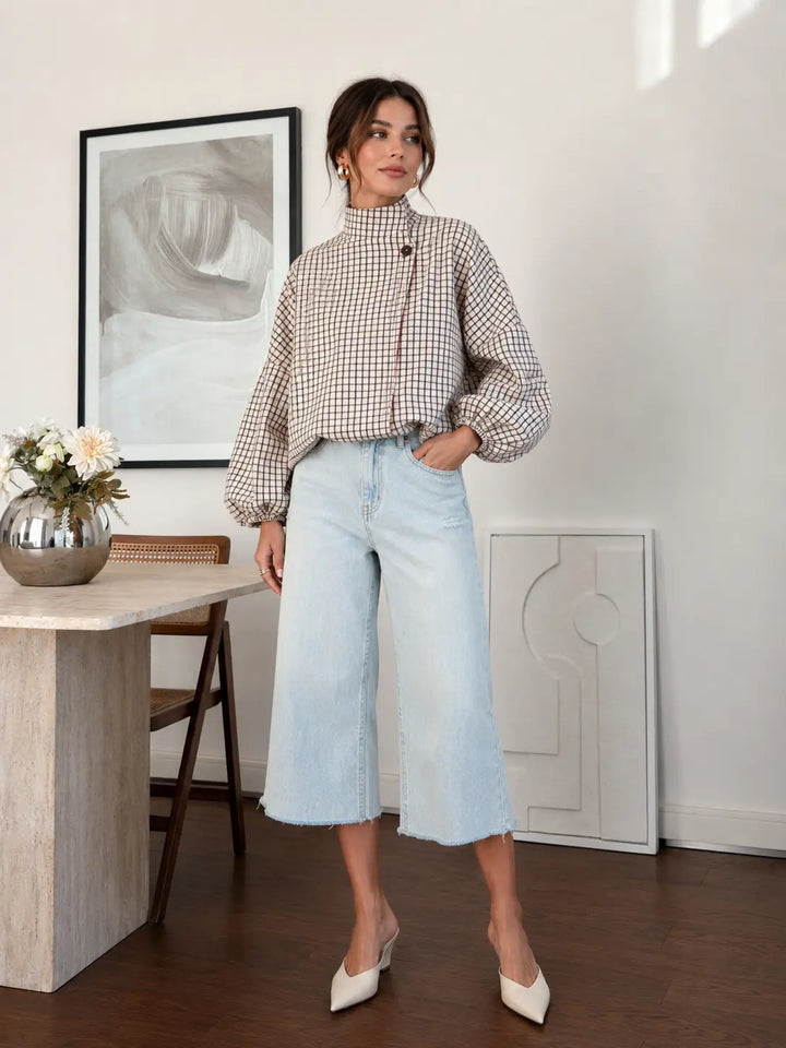Heritage Check Balloon Jacket
