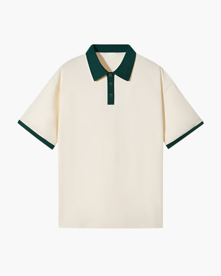Men's Polo with Contrasting Collar