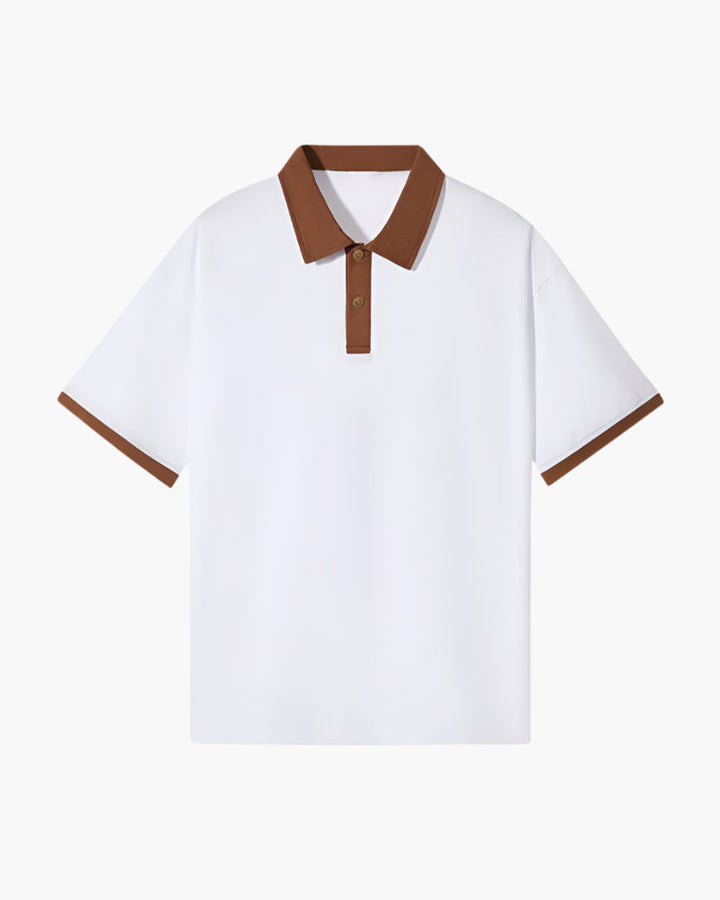 Harrington Oxford | Contrast Collar Polo Shirt For Men