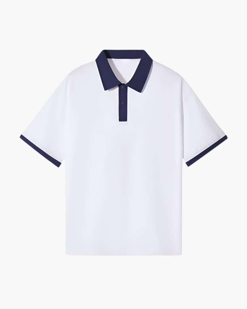 Harrington Oxford | Contrast Collar Polo Shirt For Men