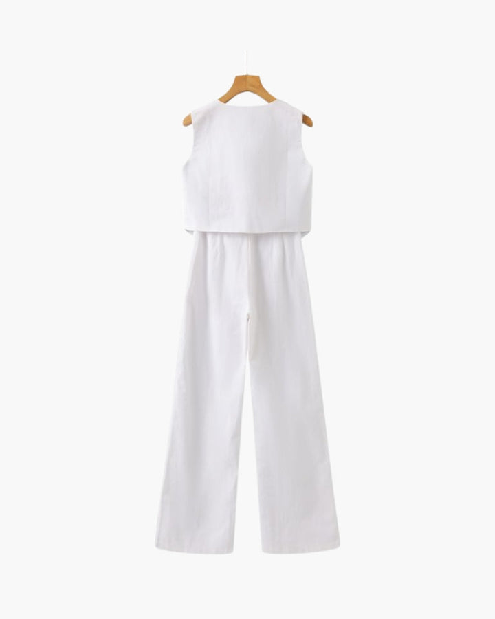 Linen Two-piece Set, view 7 - Elena Harper
