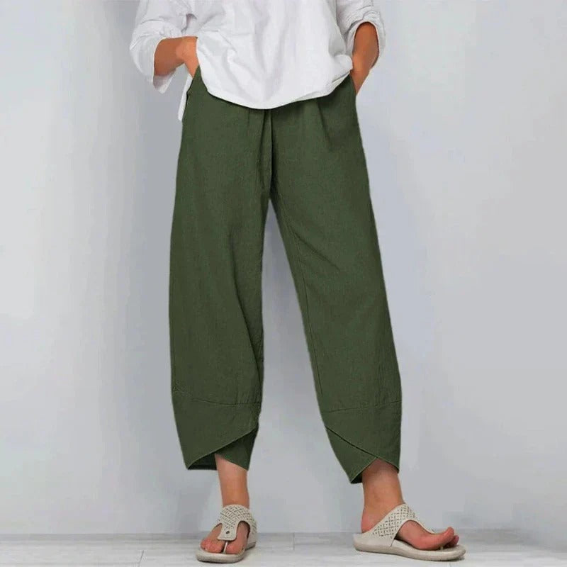 Women's Effortless Balloon Pants with Chic Tulip Hem