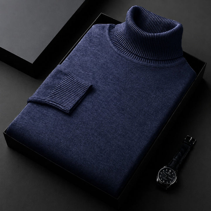 Amara Elegant Turtleneck Sweater, view 3 - Elena Harper