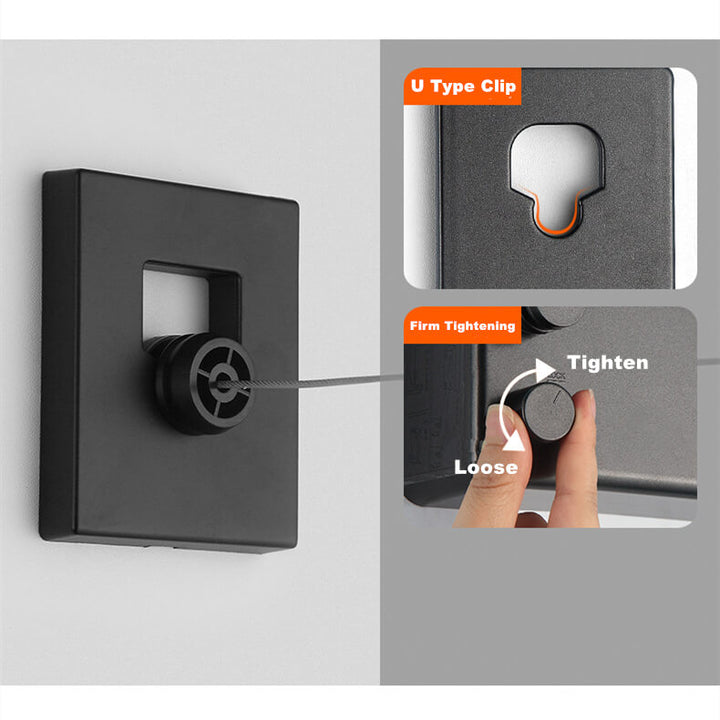 Caudry Professional Clothesline The Invisible Solution for an Organized Home, view 6 - Elena Harper