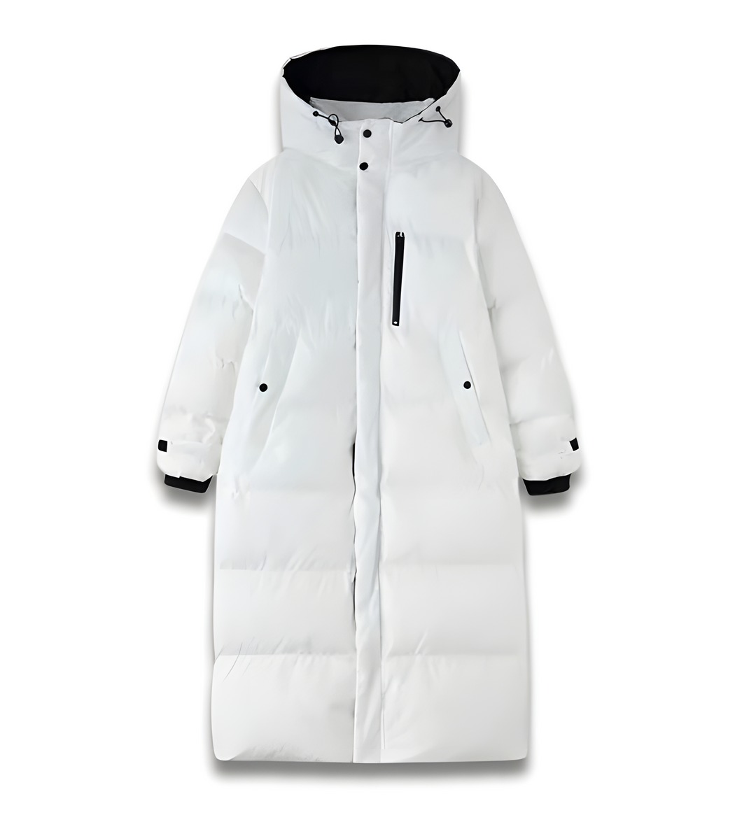 Charlotte Elegant Long Oversized Down Jacket, view 3 - Elena Harper