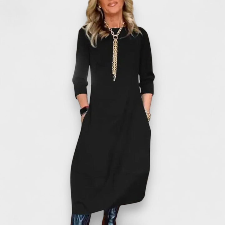Isabel Elegant Dress, view 4 - Elena Harper