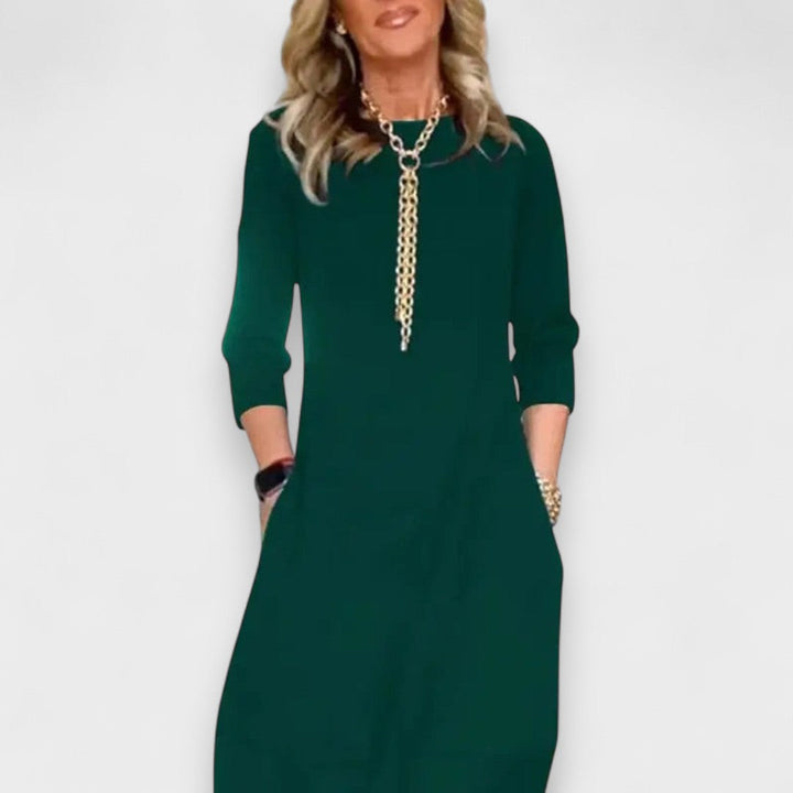 Isabel Elegant Dress, view 5 - Elena Harper