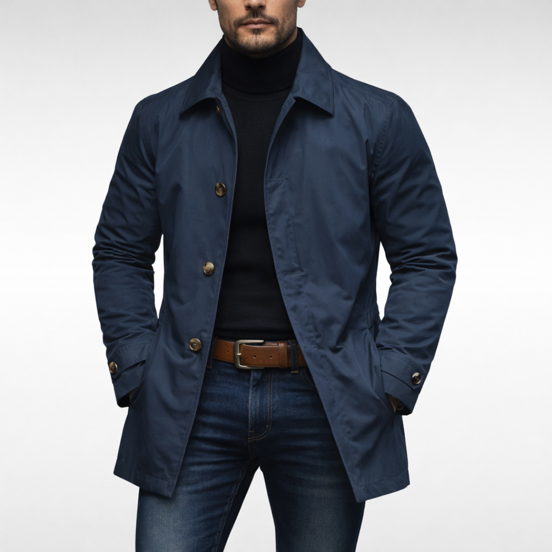 Classic Urban Coat for Men - Elena Harper