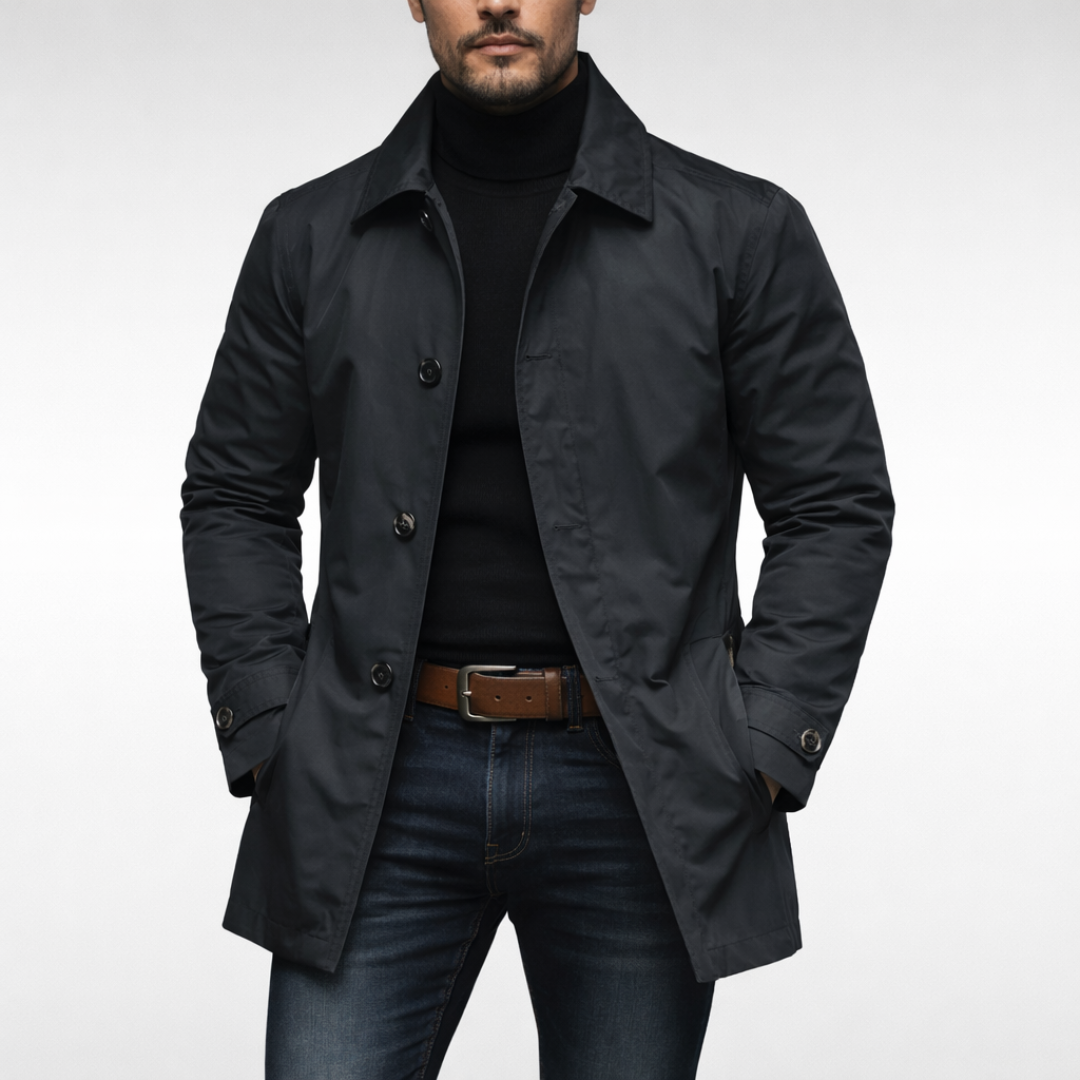 Classic Urban Coat for Men - Elena Harper