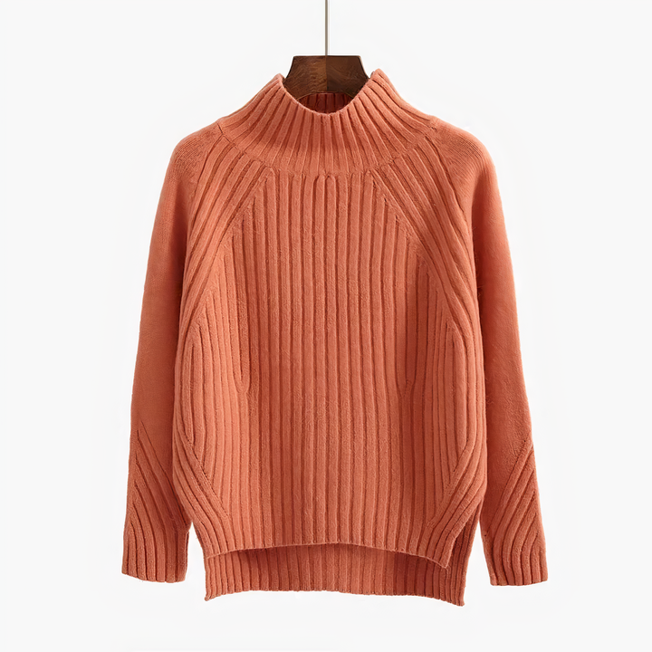 Amelia Soft Ribbed Knit Sweater - Elena Harper