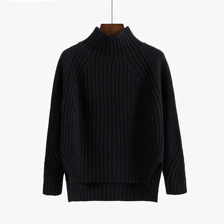Amelia Soft Ribbed Knit Sweater - Elena Harper