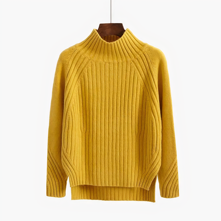 Amelia Soft Ribbed Knit Sweater - Elena Harper