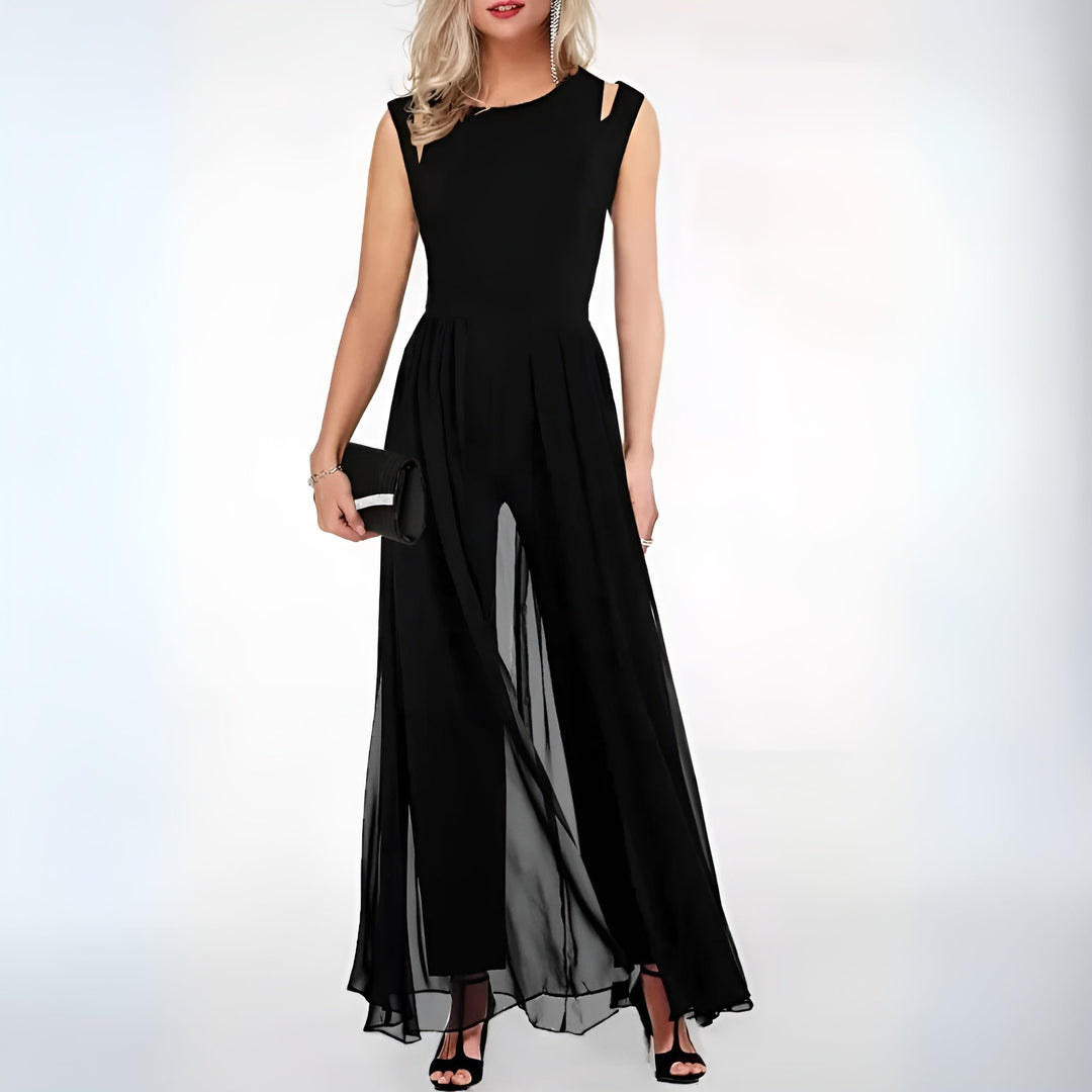 Women's Elegant Mikky Sleeveless Wide-Leg Jumpsuit