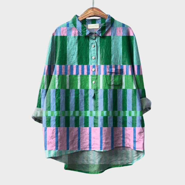 Isa Elegant Summer Blouse, view 2 - Elena Harper