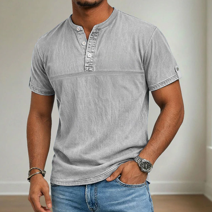 ELENA HARPER™  |  MEN'S MAO COLLAR SHIRT