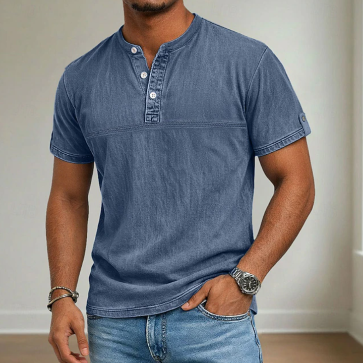 ELENA HARPER™  |  MEN'S MAO COLLAR SHIRT