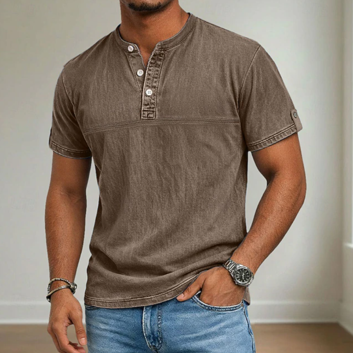 ELENA HARPER™  |  MEN'S MAO COLLAR SHIRT