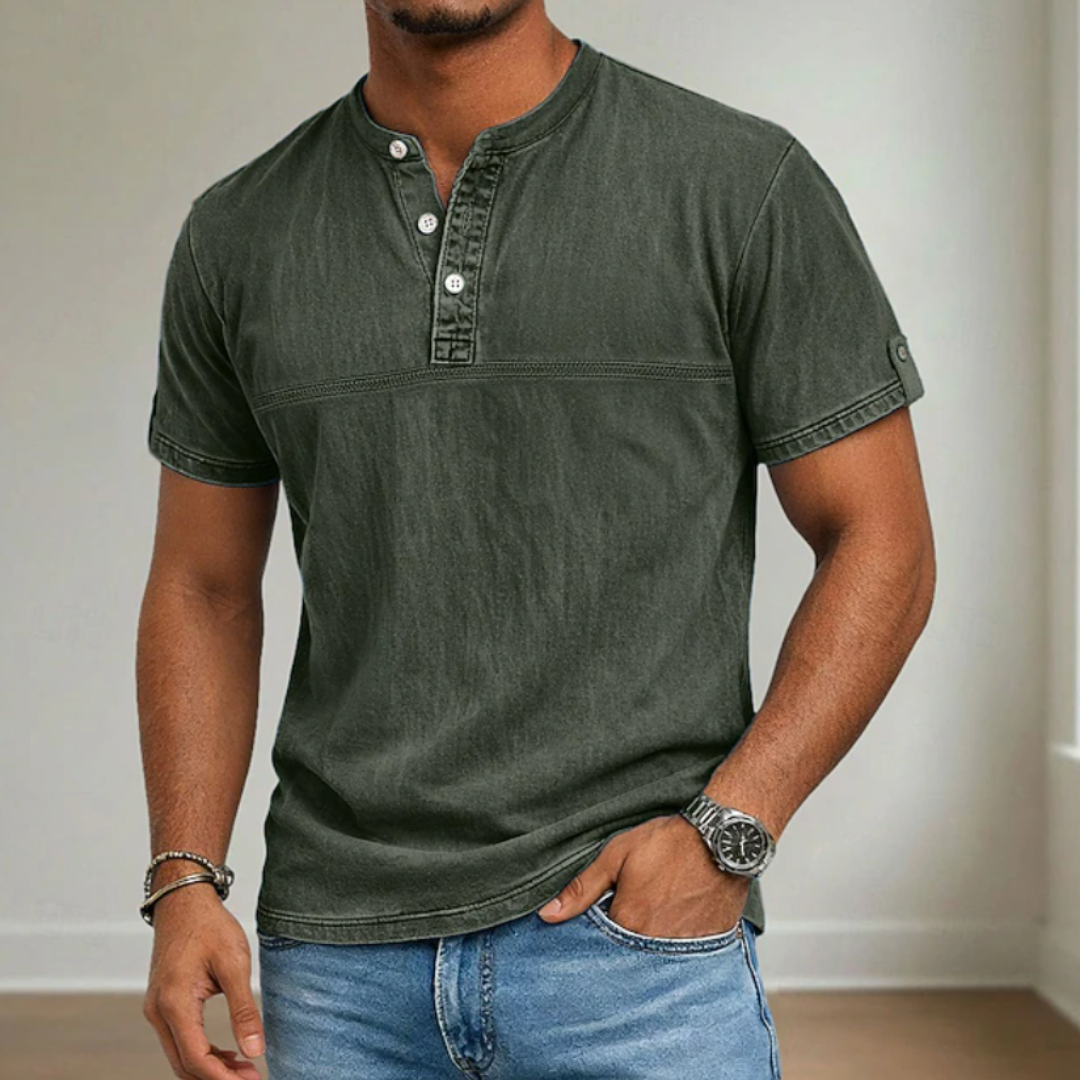 ELENA HARPER™  |  MEN'S MAO COLLAR SHIRT