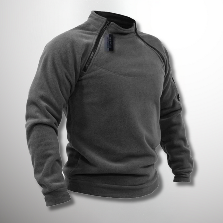 Friedrich | Men's Spring Quarter-Zip Pullover with Stand-Up Collar