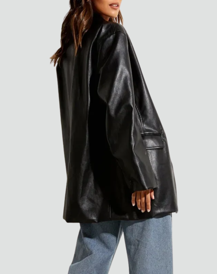 Ladies Blazer Leather