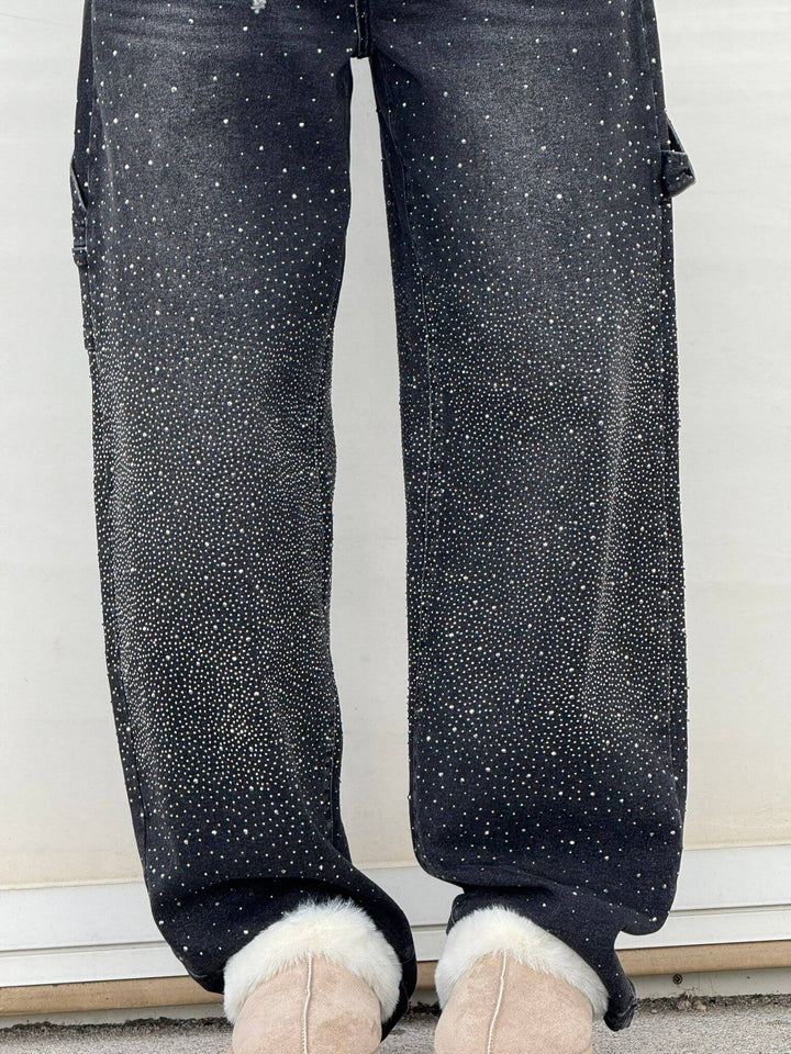 Victoria | High-Waist Glitter Jeans