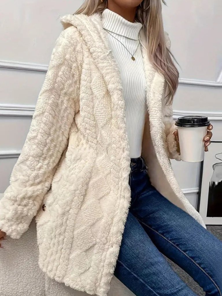 LAURA HOODED CARDIGAN JACKET