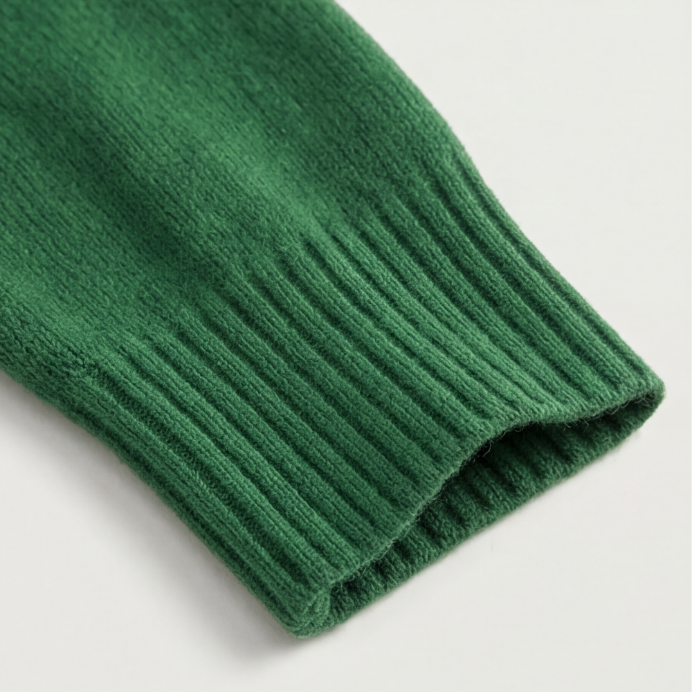 Collara Asymmetric Collar Knit Sweater - Elena Harper