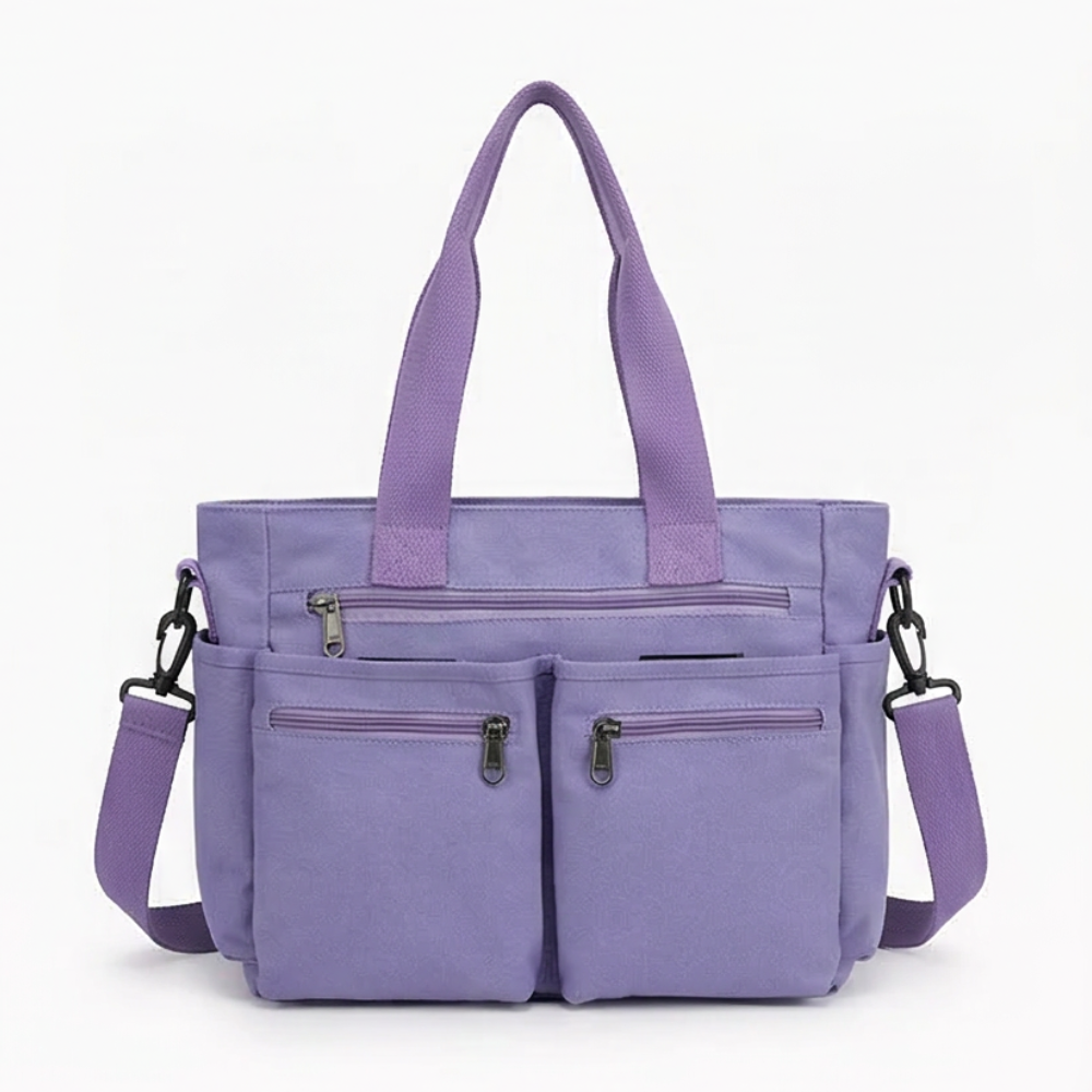 Clovera Multi Pocket Corduroy Shoulder Bag - Elena Harper
