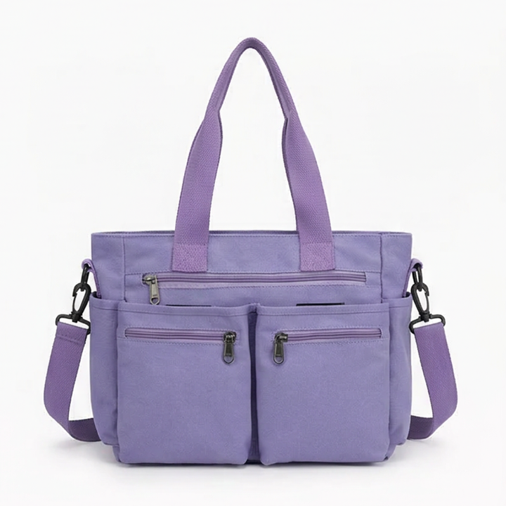 Clovera Multi Pocket Corduroy Shoulder Bag - Elena Harper