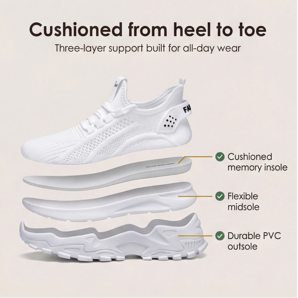Airessa Breathable Mesh Sneakers for All Day Comfort - Elena Harper