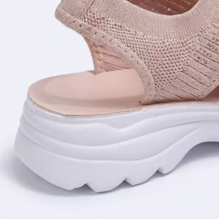 Caluna Cushioned Slip-On Platform Sandals - Elena Harper